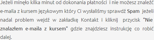 Odbiór Zakupionego Kursu Szkolenia Językowe Warszawa